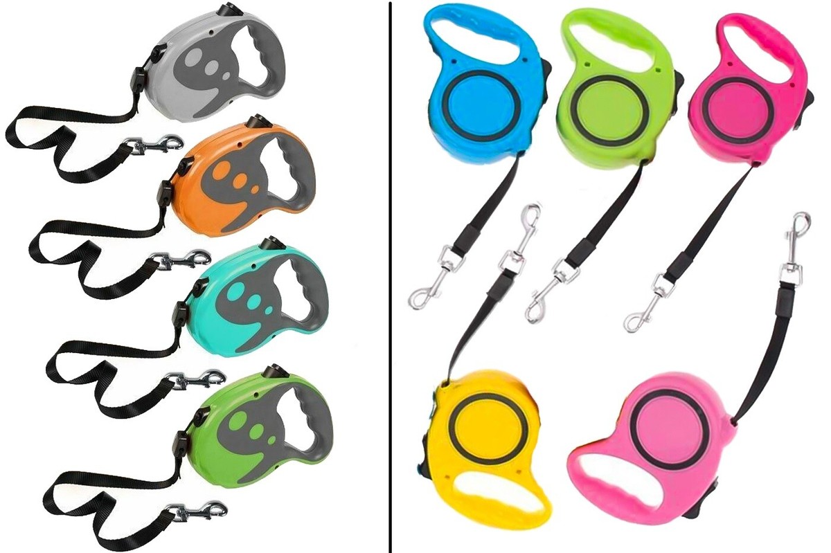 Guinzaglio Triplo Per Cani - 3 In 1, Nylon Regolabile, Per Due Cani