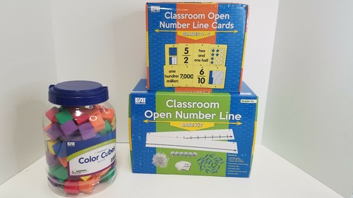 EAI Education CLASSROOM NUMBER LINE 3 - 5 K+ BASE KIT COLOR CUBES SET OF 102