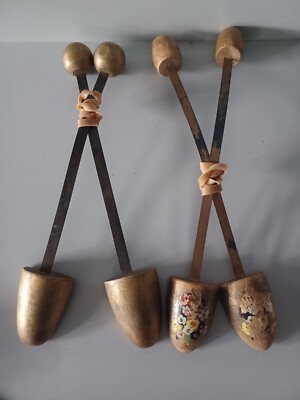Vintage antique wooden shoe stretchers women's 1920s 1930s