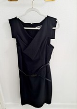 NWT Womens Asymmetrical Little Black Dress Sz 14