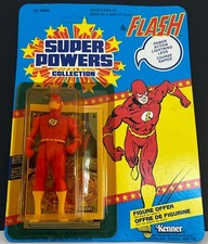 1984 KENNER SUPER POWERS THE FLASH CANADIAN UNPUNCHED STORE STOCK MOC...