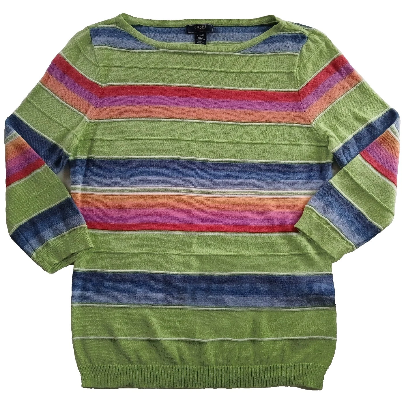 Camisetas a rayas de lino Chaps para Mujeres