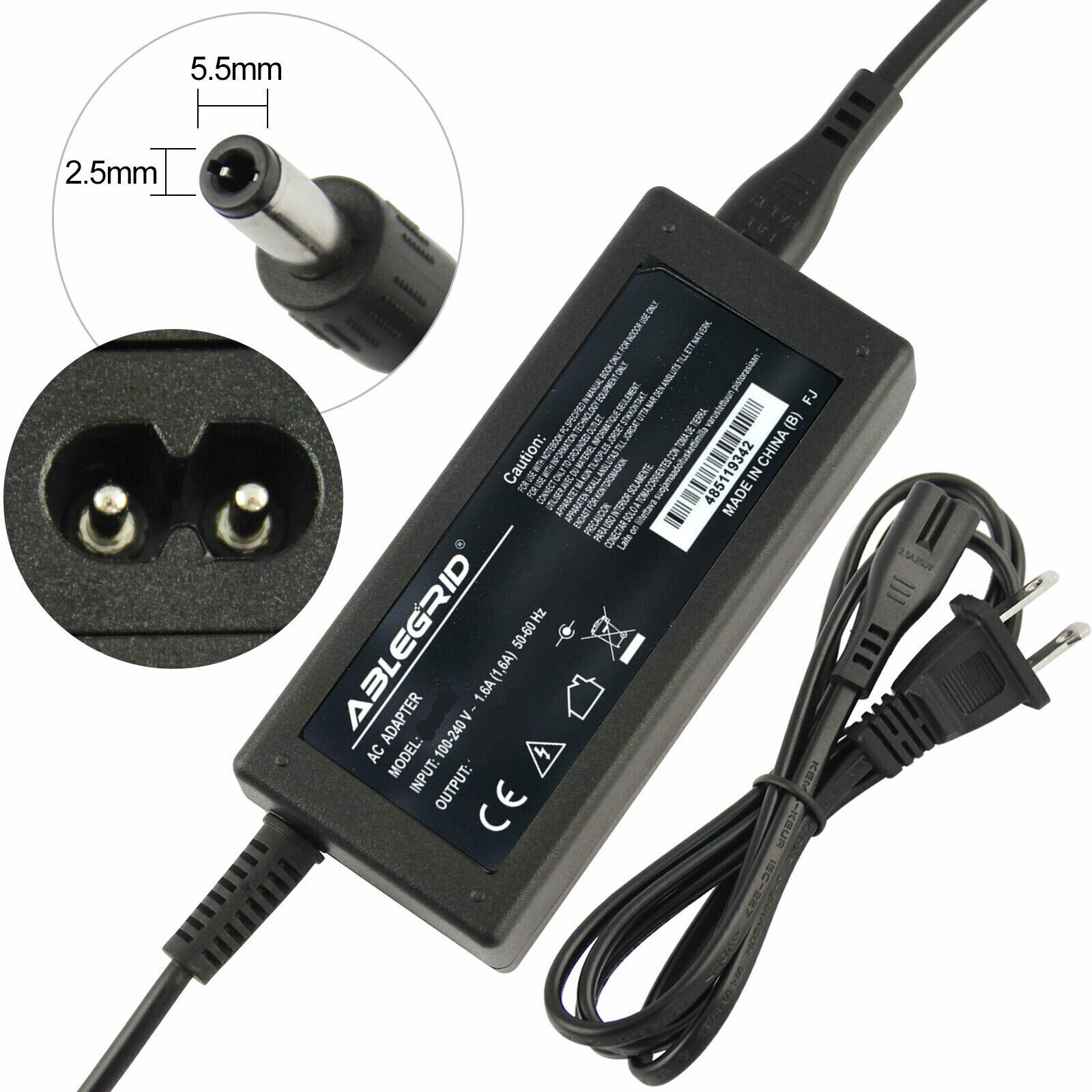 Charger For Hp 27m 9up91aa#aba Lcd Led Monitor Power Supply Cord Psu