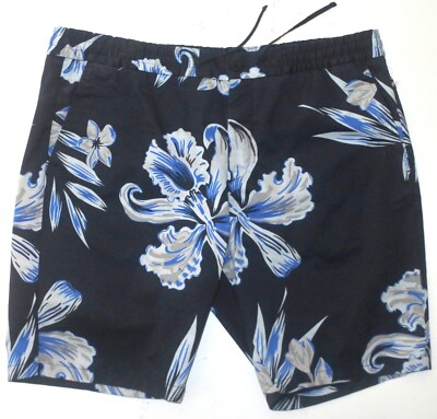 $155 NWOT Men's 40 NN07 Seb 1004 Floral Stretch Poplin Shorts