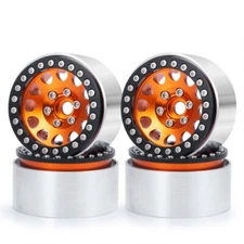 4PCS 1.9'' Beadlock Wheel Rims Parts for RC 1/10 SCX10 D90 TRX-4 Crawler Upgrade