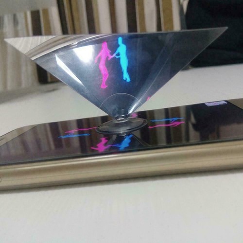Magiczny mini piramida wyświetlacz hologram projektor 3D z wideo K4P4 NAJLEPSZY N3L4 - Zdjęcie 8 z 9