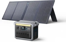 Anker SOLIX C1000 Portable Power Station Generator +100W Solar Panel for Outdoor