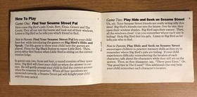 Sesame Street Big Bird&rsquo;s Hide & Speak - Nintendo NES - Instruction Manual Only
