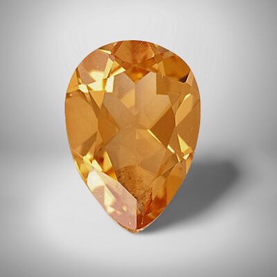 Citrine Pear Cut Gemstone 1.30 Cts - 8x6 mm Vivid Precious Jewelry Gem