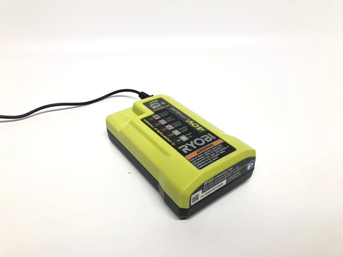 Ryobi 40v 2024 lithium battery charger