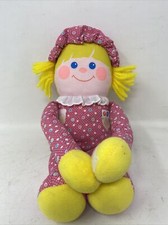 Fisher Price Crib Friend 1984 Rattle Squeeze Girl Plush Doll