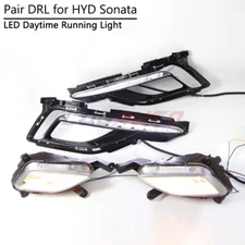 For Hyundai Sonata LF 2015 2016 Fog Light Combo LED DRL Daytime Running Lights
