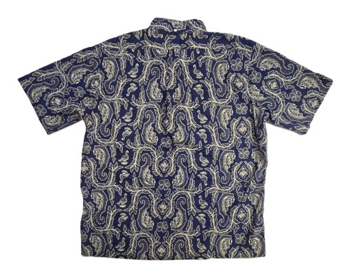 Reyn Spooner Short Sleeve Hawaiian Shirt Blue Paisley Mens Size XL - Picture 6 of 8