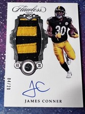 2017 Panini Flawless Rookie Patch Autographs James Conner RC - Rare # /20