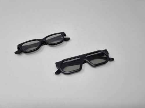 Real D 3D & Master Image Glasses Black Frames *FREE UK SHIPPING - Afbeelding 1 van 3