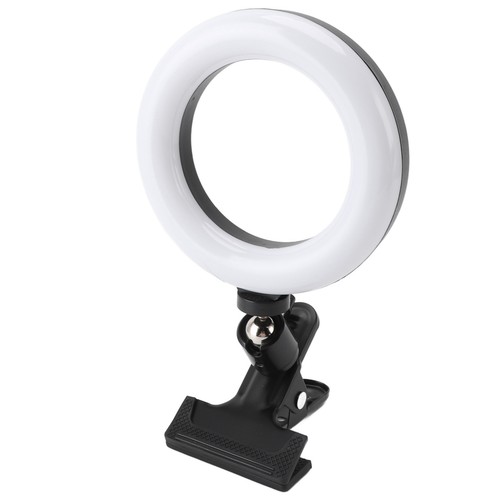 Clip On Ring Light 3 Light Modes Brightness Adjustable USB Powered Small Port NU - Picture 6 of 12