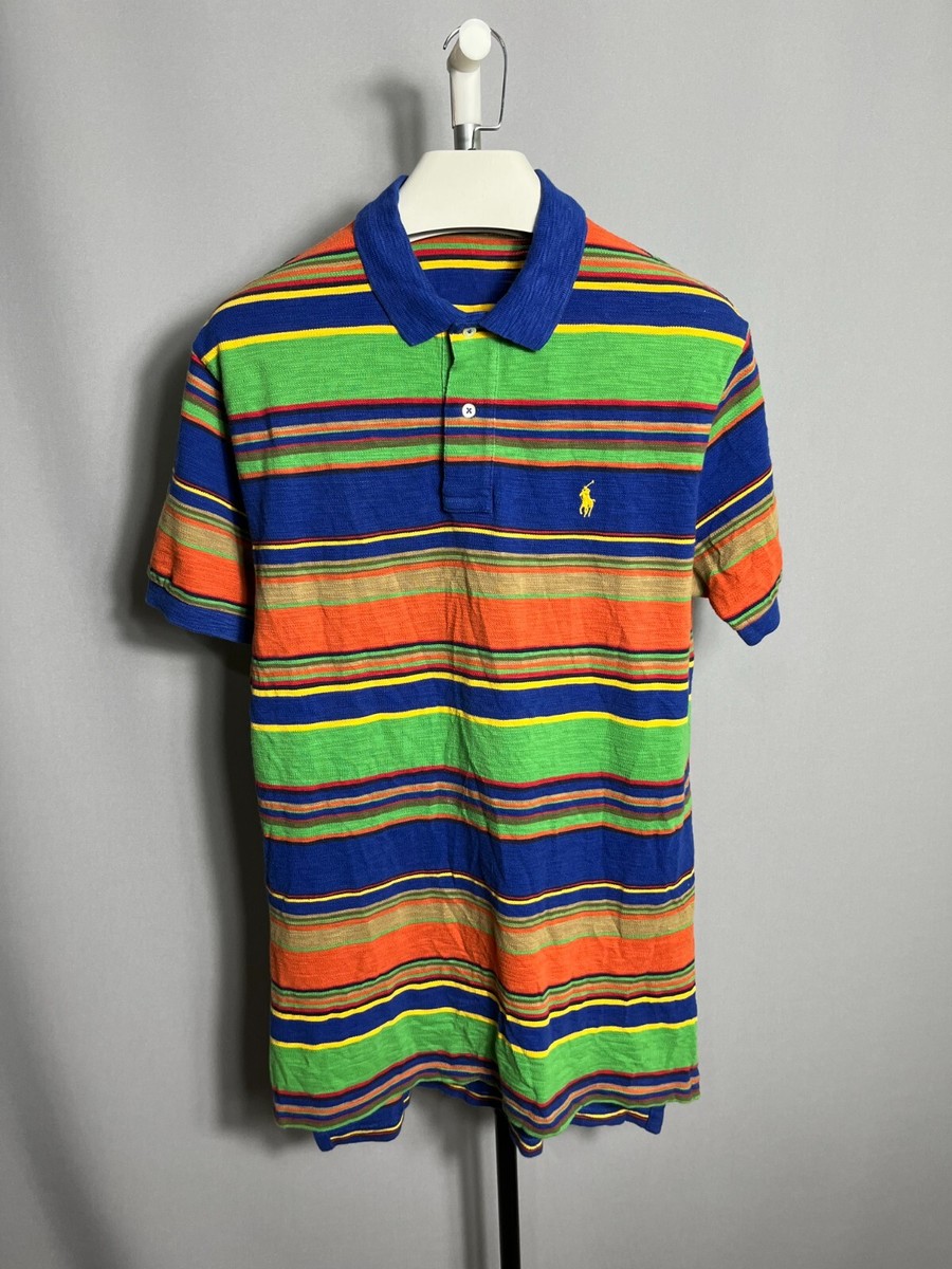 トップス RALPH LAWREN 90s POLO SHIRT Vintage 90s Polo Ralph Lauren Shirt Mens XLT Tall Striped