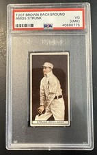 1912 T207 Brown Background Amos Strunk PSA 3 (MK)
