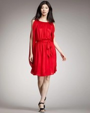 NWT MARC BY MARC JACOBS SLEEVELESS DRESS, SPICY RED SIZE M      #M1121634 X0415H