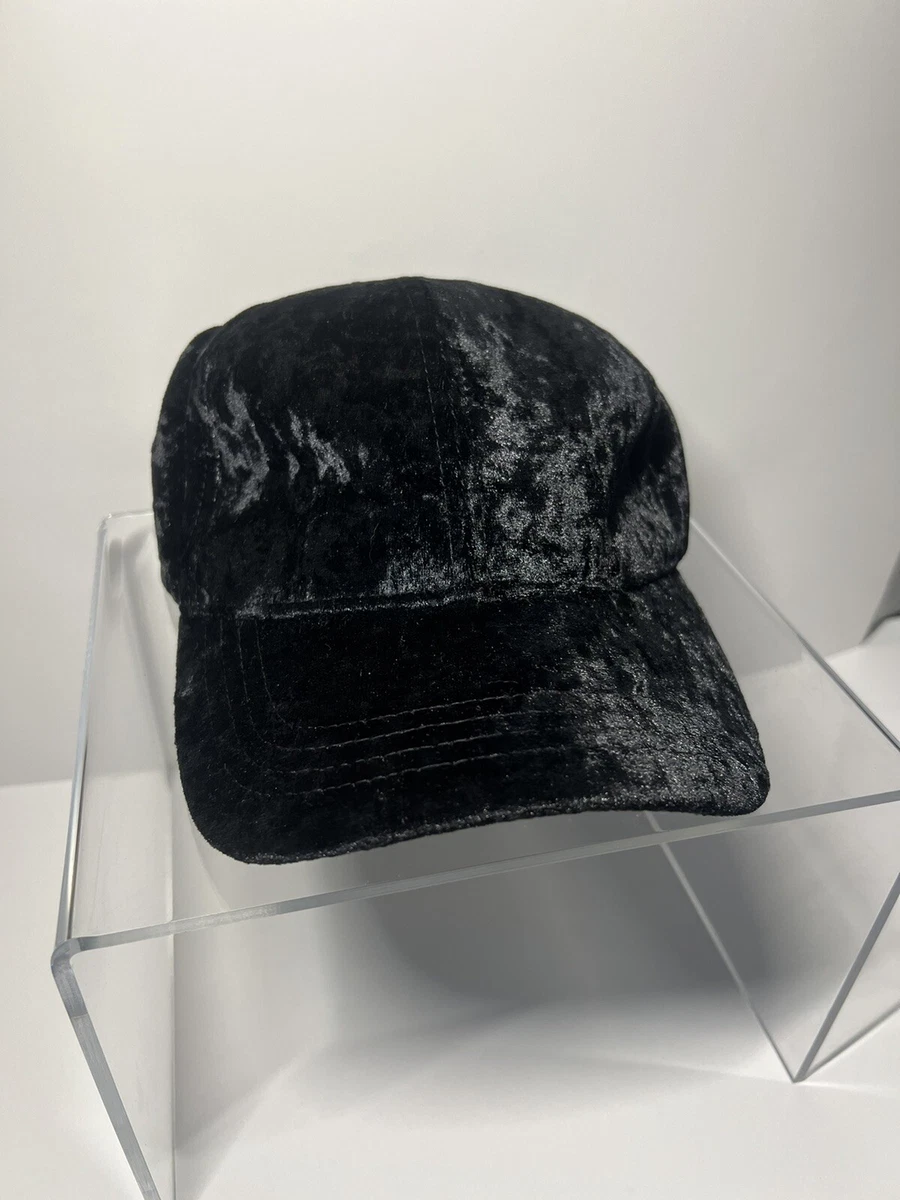 Black velvet baseball cap sale