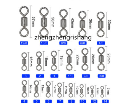 10~50Pcs Rolling Swivel with Diamond Eye High Quality Fishing Line Connector