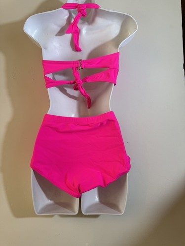 Womens Vintage Retro Polka High Waisted Underwire Bikini Two Piece Swimsuits S - Picture 5 of 8