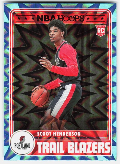 2023-24 Hoops Teal Explosion Scoot Henderson #297 Portland Trail Blazers