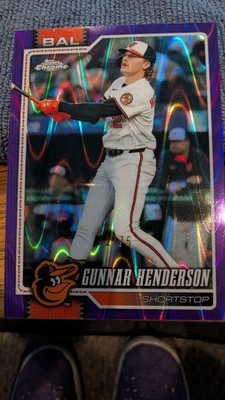2026 Topps Chrome Gunnar Henderson Purple Ray wave /75 Orioles 