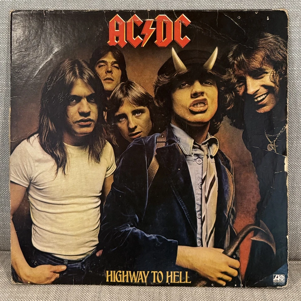 AC/DC Highway To Hell Lp Vinyl OG 1979 Early Press Insert - Image 2 of 4