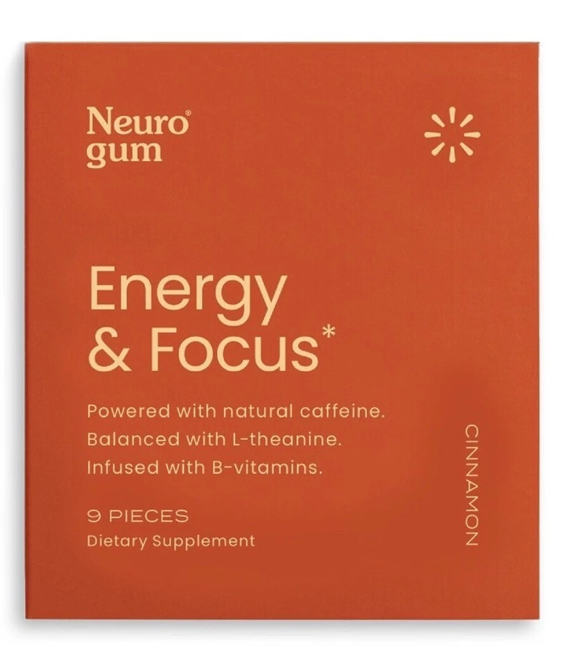 Neuro Gum L-theanine B-12 Nootropics Caffeine 2pk 18 pcs Boost Energy & Focus CN - Image 2 of 3