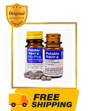 Potable Aqua Water Purification Tablets with PA Plus, 2 Bottles of 50 Tablets