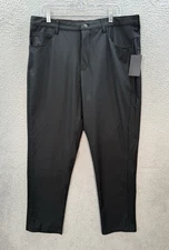 Quiksilver Pants Mens 36x30 Black Slim Fit Stretch Tech Woven Pant Performance