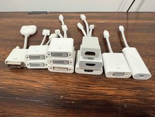 Apple Video Adapter Lot Mini DisplayPort Thunderbolt DVI VGA HDMI USB-C Mac