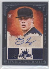 2015 Panini Diamond Kings Blue Framed 9/25 Trevor May #21 Auto 0f8