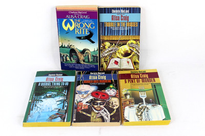 Charlotte MacLeod Madoc Rhys Series (5) Pb Book Lot Wrong Rite Pint of Murder