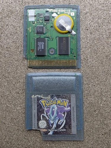 AUTHENTIC POKEMON CRYSTAL "versione cristallo" Nintendo Gameboy Game boy ITA B24