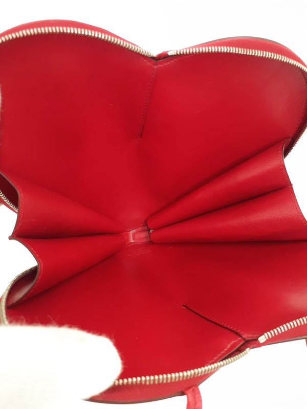 ALAIA Le Coeur Leather Red Shoulder Bag #2496 image 3