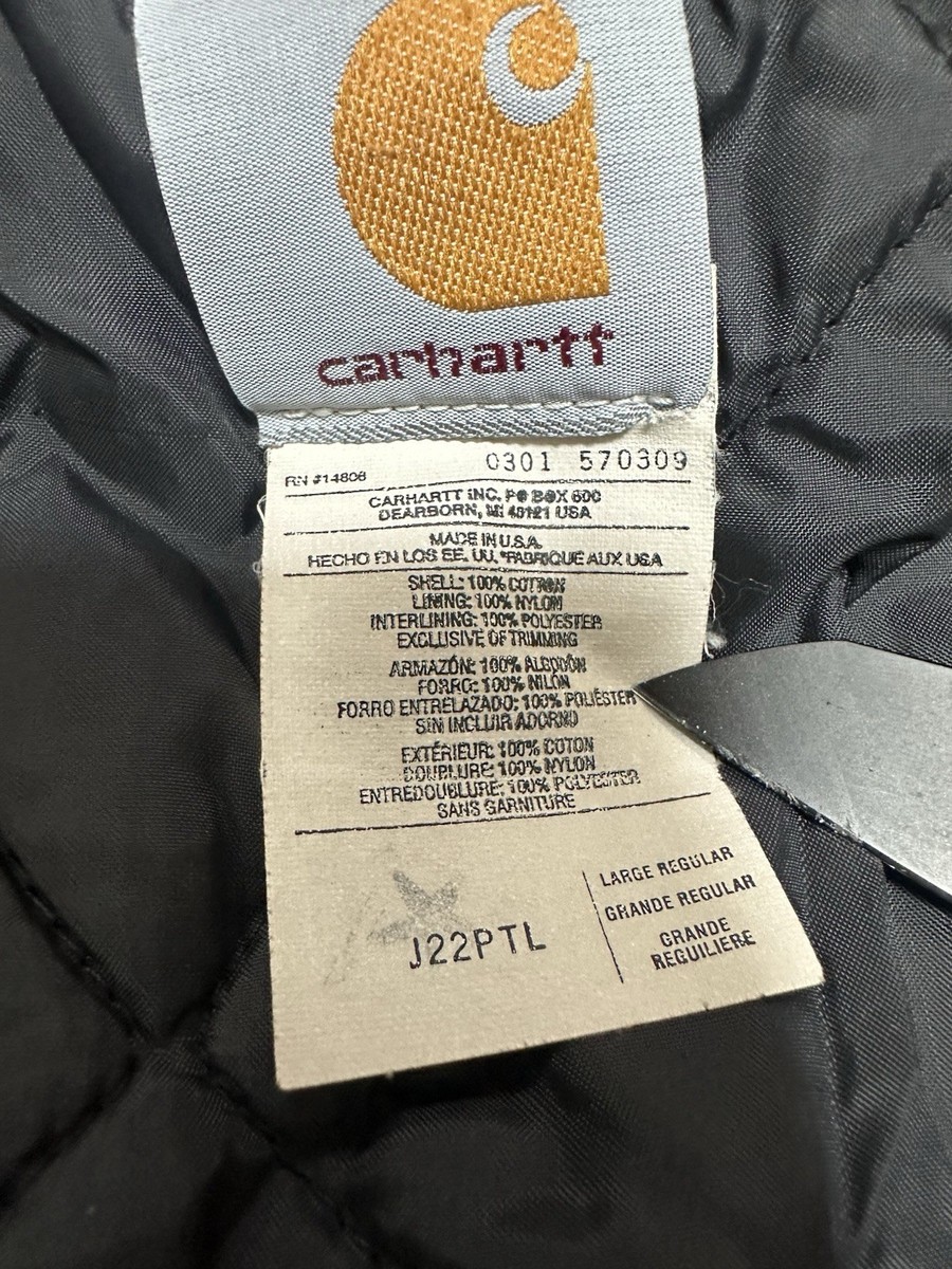 2001 Carhartt J22 PTL - Petrol Arctic Jacket Size Large Regular | eBay
