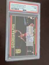 2023-24 Donruss Elite - Genregraphs Donovan Mitchell #GG-9 Red /49 (AU)