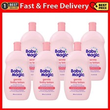 Baby Magic Gentle Baby Lotion Vita mins Aloe, Pink Baby Scent 16.5oz Pack of 6