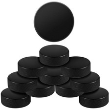 12 Pcs 6/12 Pack Small Hockey Puck Bulk 1.4 x 0.5 Inch Mini Table Hockey Puck...