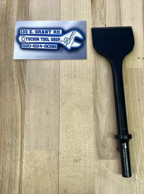 Air Hammer Extra Wide Chisel Bit .401 Shank 2  Blade Model A | Pneumatic