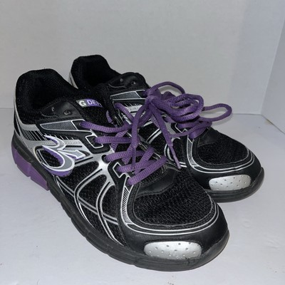 GDefy Gravity Defyer Women's Shoes Walking Size 8.5 Black Purple TB9004FBP-M