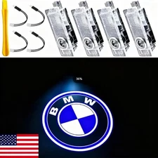 4 X LED Car Door Welcome Light Fits For E60 E63 E90 E92 X1 X2 X3 X4 X5 X6