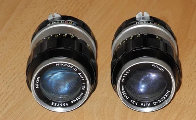2 Nikon NIKKOR-Q Auto 3,5 / 135 mit Fungus; Für Bastler - Bild 1 von 3