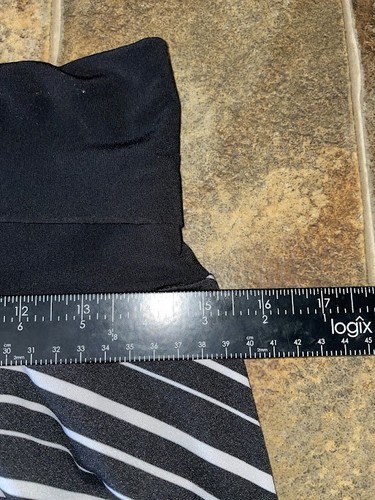 JKLA California Skirt Womens Large Black White Striped Pull On Stretch Made USA - Picture 7 of 8