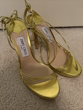 NEW Jimmy Choo Anita 120 Metallic