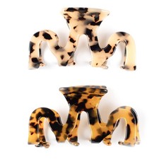 Large Hair Claw Clips Cutout Tortoise Shell Celluloid Hair Jaw Clips Hair Cla...