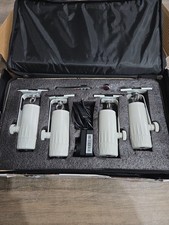 Chauvet DJ Ezpin Pack 4 EZpin Pin Spot Light Fixtures IRC-6 Remote Carry Case