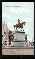Ansichtskarte Helsingborg, Stenbocksstatyn 